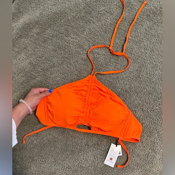 Shade & Shore Other - Orange Bikini Halter Top